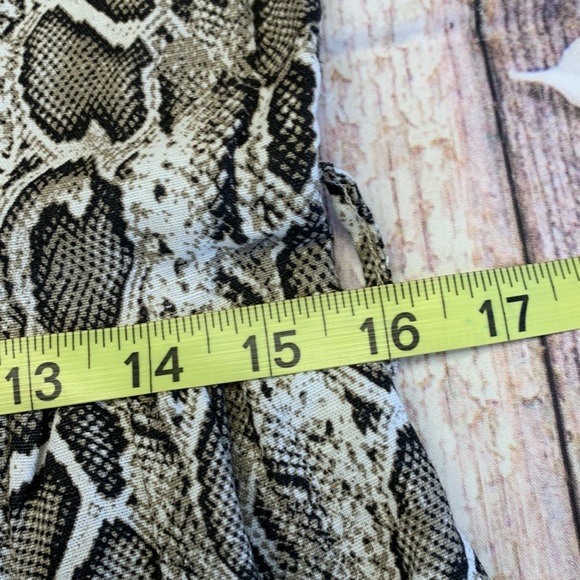 Laura Bianchi 100% Linen Python Print Dress • Sz S • Made in Italia 🇮🇹 NWT - Picture 9 of 12